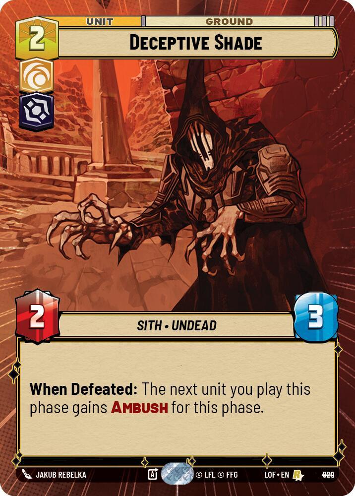 Deceptive Shade (920) (Hyperspace Foil) (920) [Legends of the Force] (ONLINE ORDER ONLY)