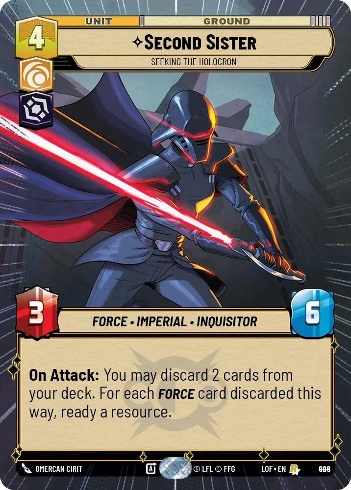 Second Sister (924) - Seeking the Holocron (Hyperspace Foil) (924) [Legends of the Force] (ONLINE ORDER ONLY)