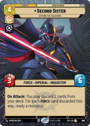 Second Sister (924) - Seeking the Holocron (Hyperspace Foil) (924) [Legends of the Force] (ONLINE ORDER ONLY)
