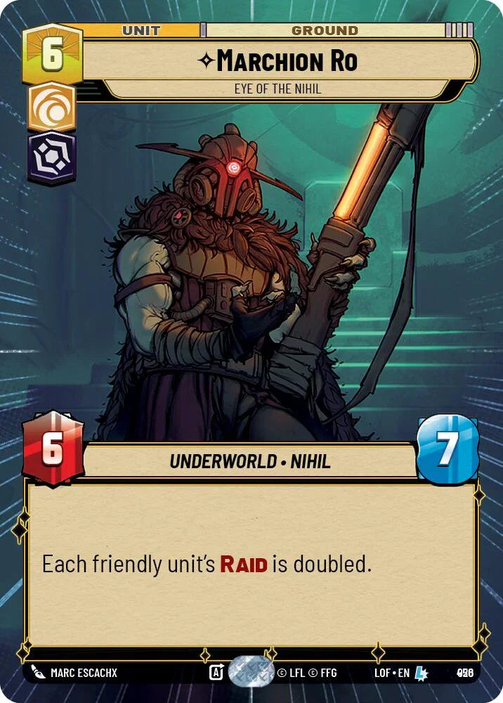 Marchion Ro (926) - Eye of the Nihil (Hyperspace Foil) (926) [Legends of the Force] (ONLINE ORDER ONLY)