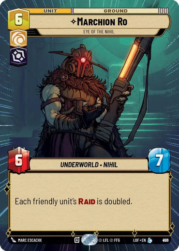 Marchion Ro (926) - Eye of the Nihil (Hyperspace Foil) (926) [Legends of the Force] (ONLINE ORDER ONLY)