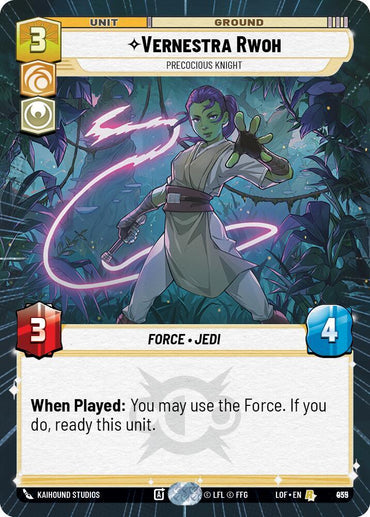 Vernestra Rwoh (935) - Precocious Knight (Hyperspace Foil) (935) [Legends of the Force] (ONLINE ORDER ONLY)
