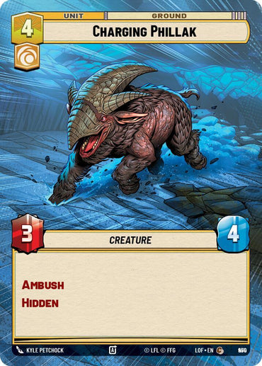 Charging Phillak (950) (Hyperspace Foil) (950) [Legends of the Force] (ONLINE ORDER ONLY)