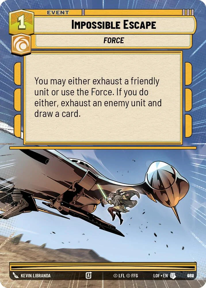 Impossible Escape (958) (Hyperspace Foil) (958) [Legends of the Force] (ONLINE ORDER ONLY)