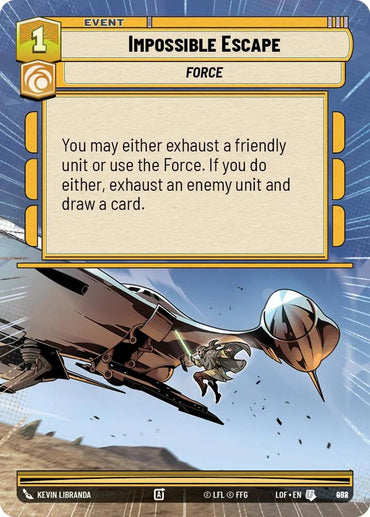 Impossible Escape (958) (Hyperspace Foil) (958) [Legends of the Force] (ONLINE ORDER ONLY)