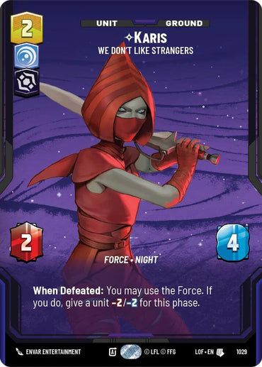 Karis (1029) - We Don't Like Strangers (Prestige) (1029) [Legends of the Force] (ONLINE ORDER ONLY)