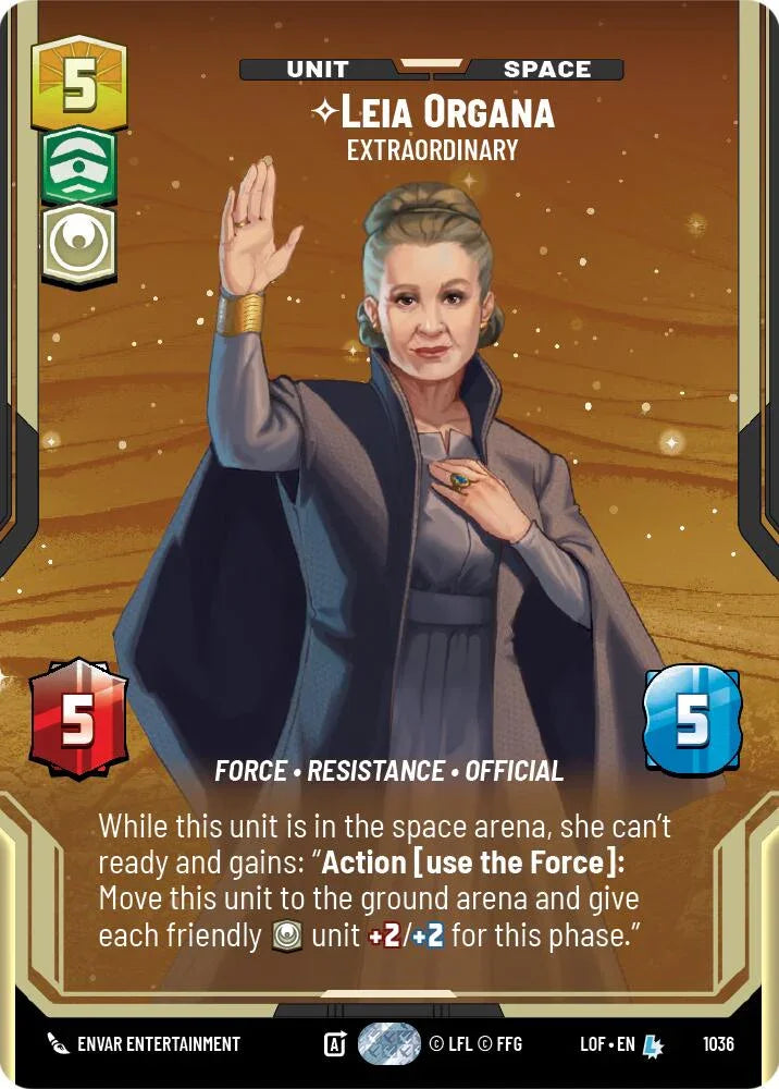 Leia Organa (1036) - Extraordinary (Prestige) (1036) [Legends of the Force] (ONLINE ORDER ONLY)