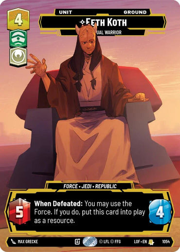 Eeth Koth (1054) - Spiritual Warrior (Prestige) (1054) [Legends of the Force] (ONLINE ORDER ONLY)