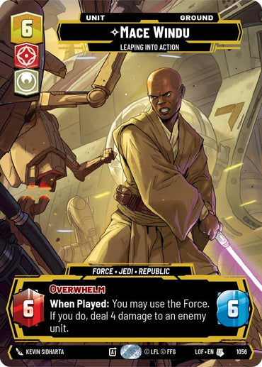 Mace Windu (1056) - Leaping into Action (Prestige) (1056) [Legends of the Force] (ONLINE ORDER ONLY)