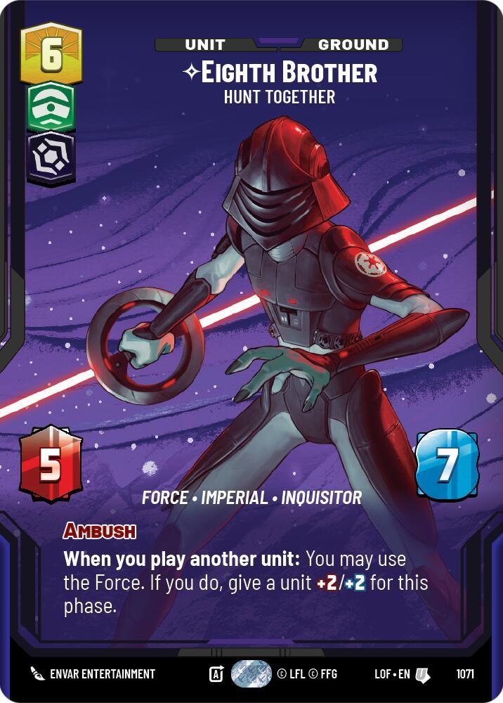 Eighth Brother (1071) - Hunt Together (Prestige Foil) (1071) [Legends of the Force] (ONLINE ORDER ONLY)
