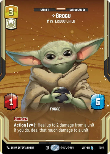 Grogu (1085) - Mysterious Child (Prestige Foil) (1085) [Legends of the Force] (ONLINE ORDER ONLY)