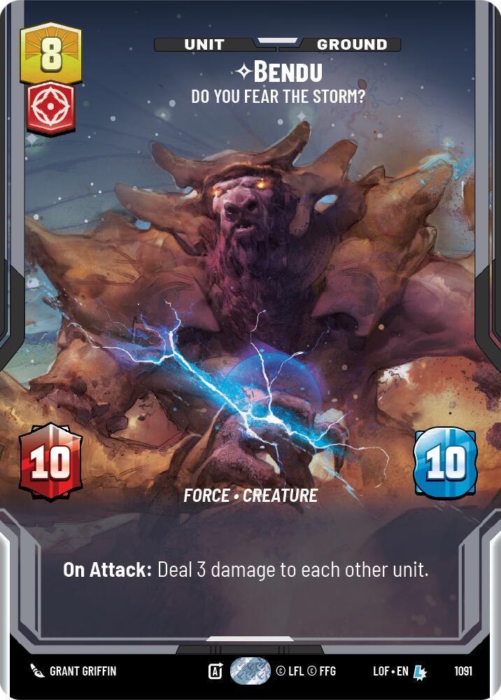 Bendu (1091) - Do You Fear the Storm? (Prestige Foil) (1091) [Legends of the Force] (ONLINE ORDER ONLY)