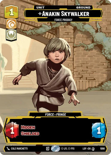 Anakin Skywalker (1098) - Force Prodigy (Prestige Foil) (1098) [Legends of the Force] (ONLINE ORDER ONLY)