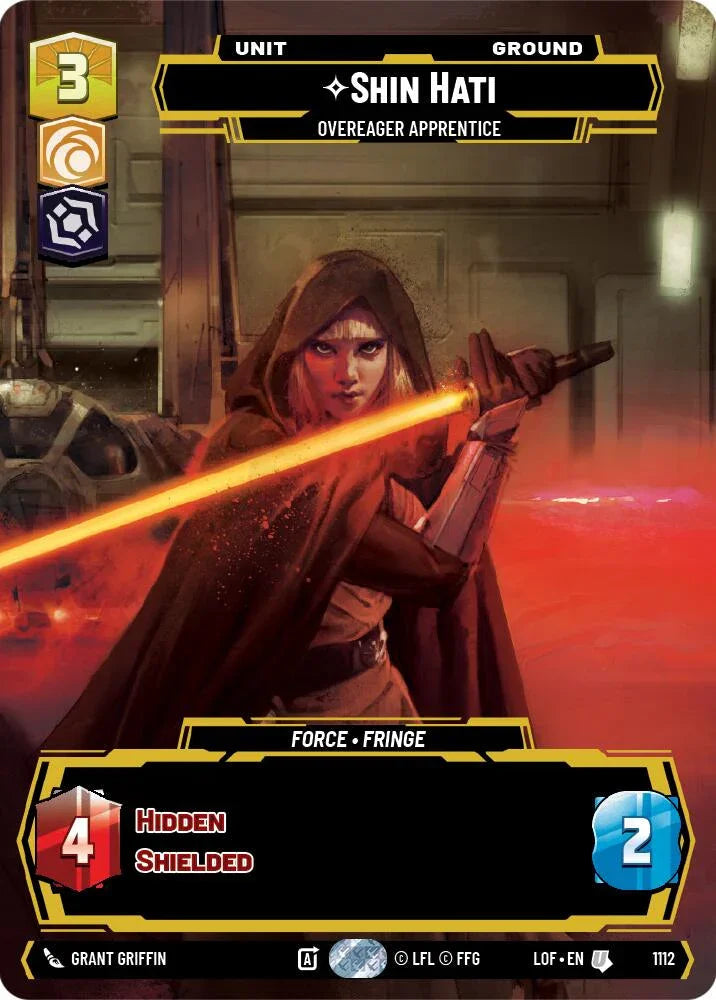 Shin Hati (1112) - Overeager Apprentice (Prestige Foil) (1112) [Legends of the Force] (ONLINE ORDER ONLY)