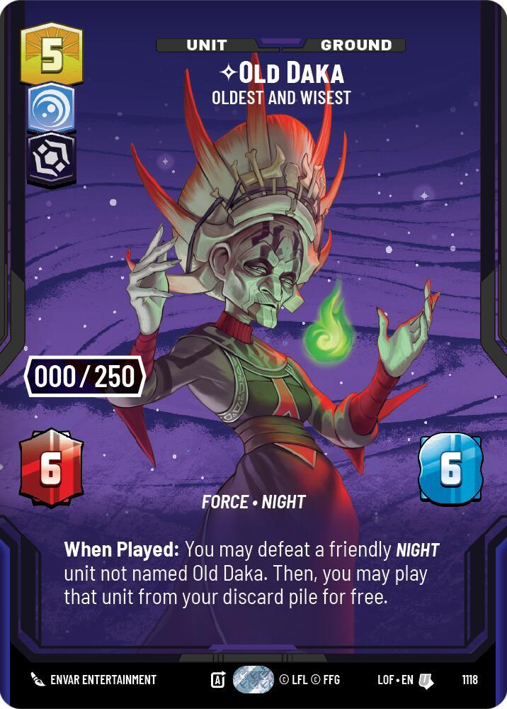 Old Daka (1118) - Oldest and Wisest (Serialized) (1118) [Legends of the Force] (ONLINE ORDER ONLY)