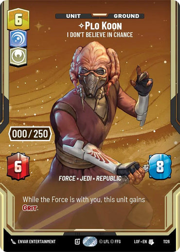 Plo Koon (1126) - I Don't Believe in Chance (Serialized) (1126) [Legends of the Force] (ONLINE ORDER ONLY)