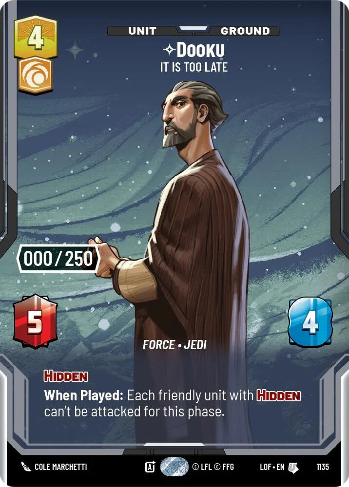 Dooku (1135) - It Is Too Late (Serialized) (1135) [Legends of the Force] (ONLINE ORDER ONLY)