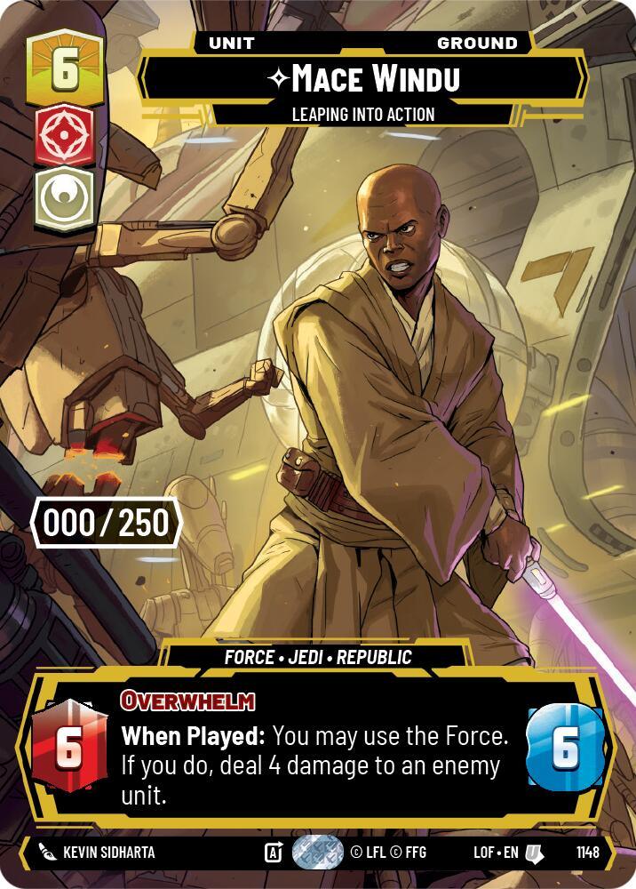 Mace Windu (1148) - Leaping into Action (Serialized) (1148) [Legends of the Force] (ONLINE ORDER ONLY)