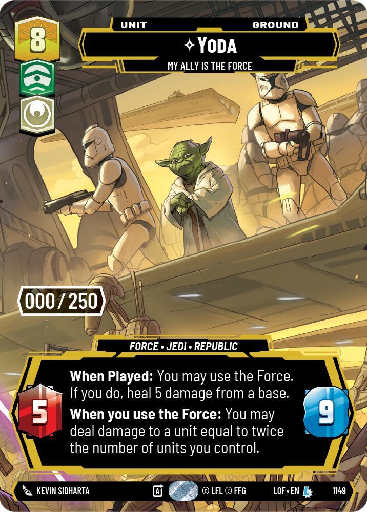 Yoda (1149) - My Ally is the Force (Serialized) (1149) [Legends of the Force] (ONLINE ORDER ONLY)