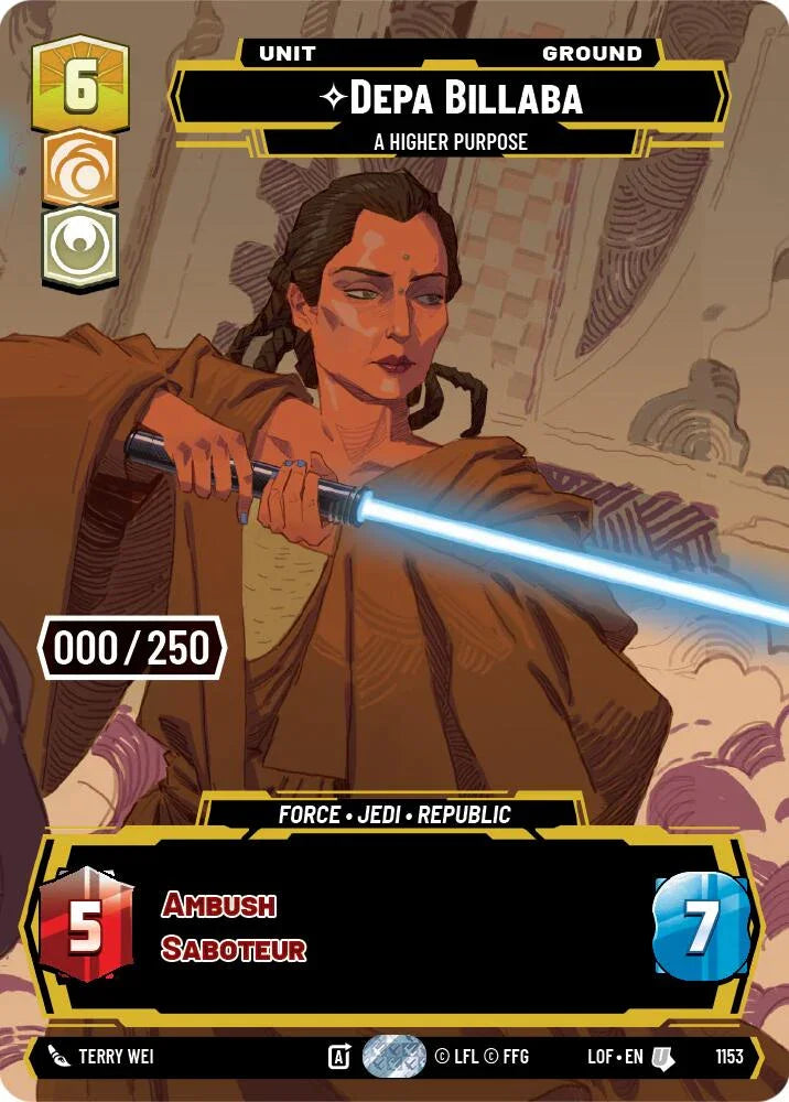 Depa Billaba (1153) - A Higher Purpose (Serialized) (1153) [Legends of the Force] (ONLINE ORDER ONLY)