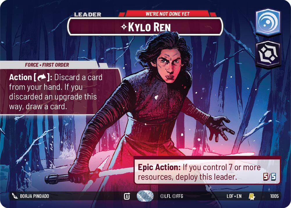 Kylo Ren (1005) - We're Not Done Yet (Showcase) (1005) [Legends of the Force] (ONLINE ORDER ONLY)