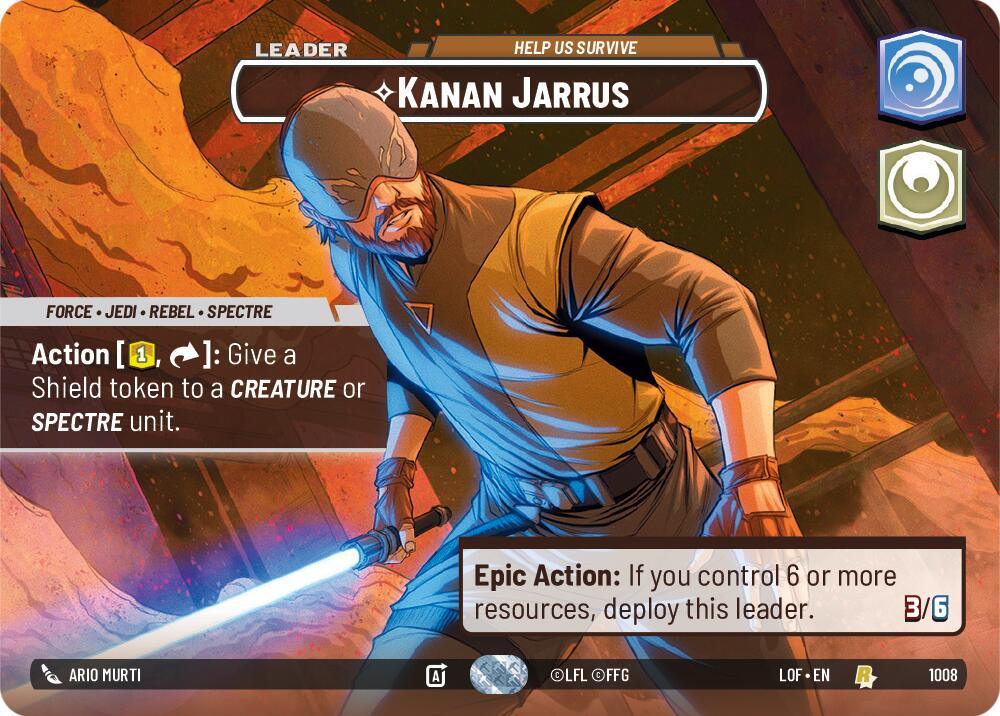 Kanan Jarrus (1008) - Help Us Survive (Showcase) (1008) [Legends of the Force] (ONLINE ORDER ONLY)