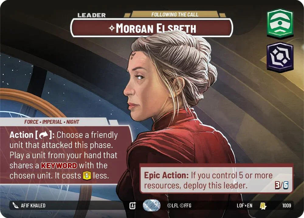 Morgan Elsbeth (1009) - Following the Call (Showcase) (1009) [Legends of the Force] (ONLINE ORDER ONLY)