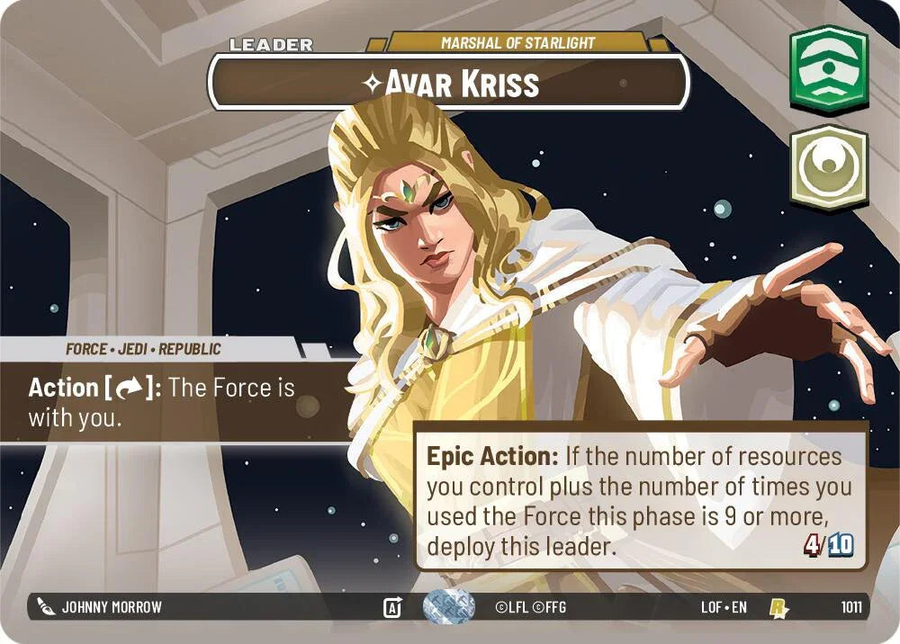 Avar Kriss (1011) - Marshal of Starlight (Showcase) (1011) [Legends of the Force] (ONLINE ORDER ONLY)