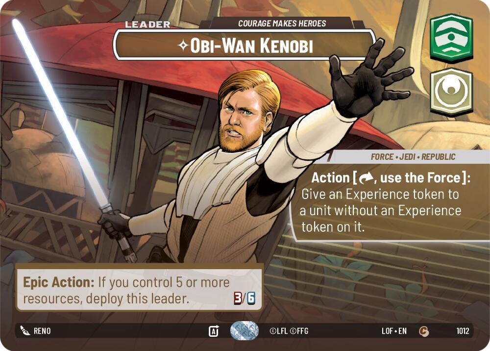 Obi-Wan Kenobi (1012) - Courage Makes Heroes (Showcase) (1012) [Legends of the Force] (ONLINE ORDER ONLY)