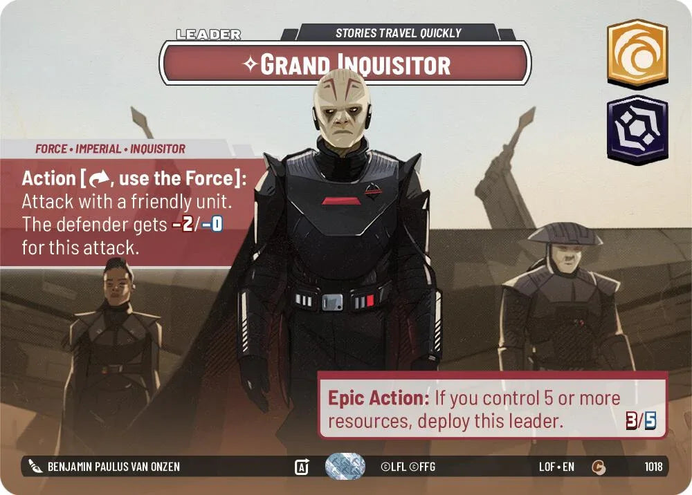 Grand Inquisitor (1018) - Stories Travel Quickly (Showcase) (1018) [Legends of the Force] (ONLINE ORDER ONLY)