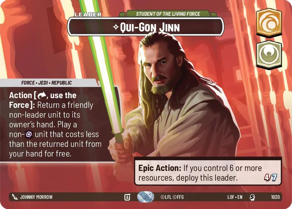 Qui-Gon Jinn (1020) - Student of the Living Force (Showcase) (1020) [Legends of the Force] (ONLINE ORDER ONLY)