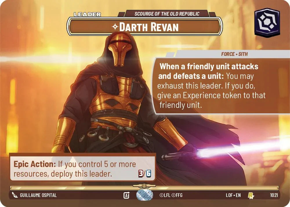 Darth Revan (1021) - Scourge of the Old Republic (Showcase) (1021) [Legends of the Force] (ONLINE ORDER ONLY)