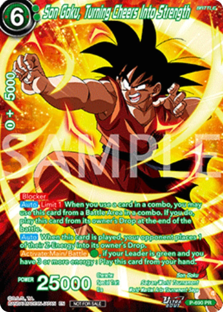 Son Goku, Turning Cheers Into Strength (Alternate Art) (Deluxe Pack 2025 Vol.2) (P-690) [Promotion Cards] (ONLINE ORDER ONLY)