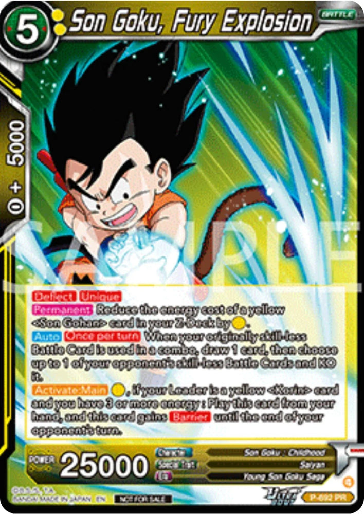 Son Goku, Fury Explosion (Deluxe Pack 2025 Vol.2) (P-692) [Promotion Cards] (ONLINE ORDER ONLY)