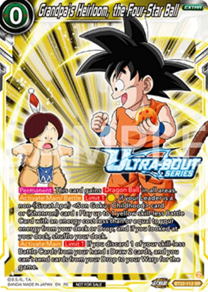 Grandpa's Heirloom, the Four-Star Ball (Event Pack 17) (BT22-112) [Promotion Cards] (ONLINE ORDER ONLY)