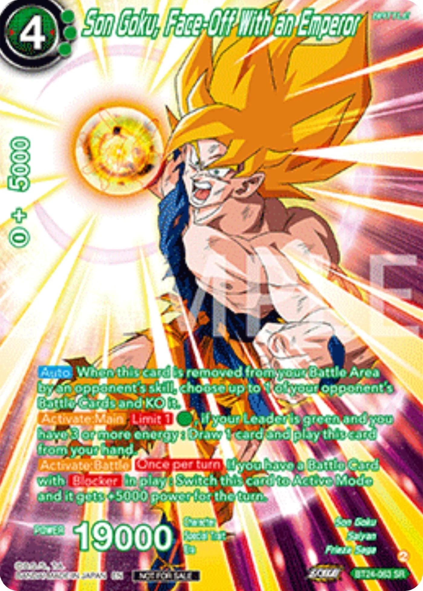 Son Goku, Face-Off With an Emperor (Premium Alt-Art Set 2025 Vol.2) (BT24-063) [Promotion Cards] (ONLINE ORDER ONLY)
