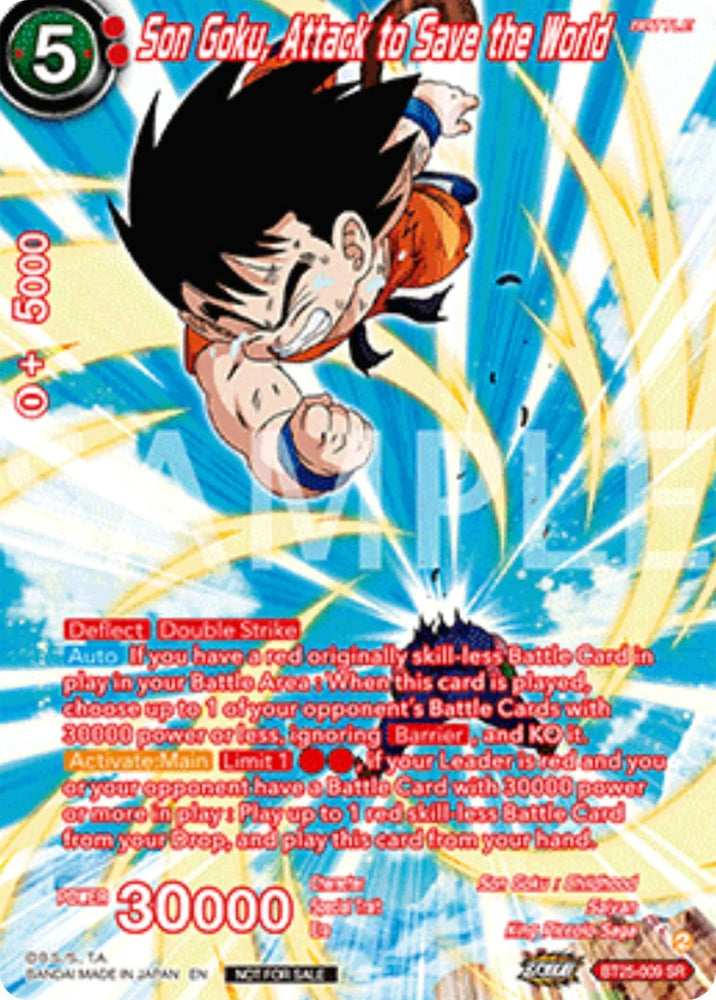 Son Goku, Attack to Save the World (Premium Alt-Art Set 2025 Vol.2) (BT25-009) [Promotion Cards] (ONLINE ORDER ONLY)