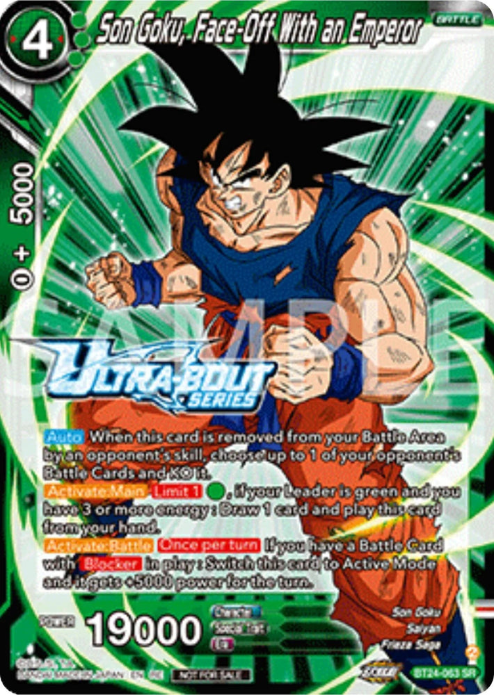 Son Goku, Face-Off With an Emperor (Event Pack 17) (BT24-063) [Promotion Cards] (ONLINE ORDER ONLY)