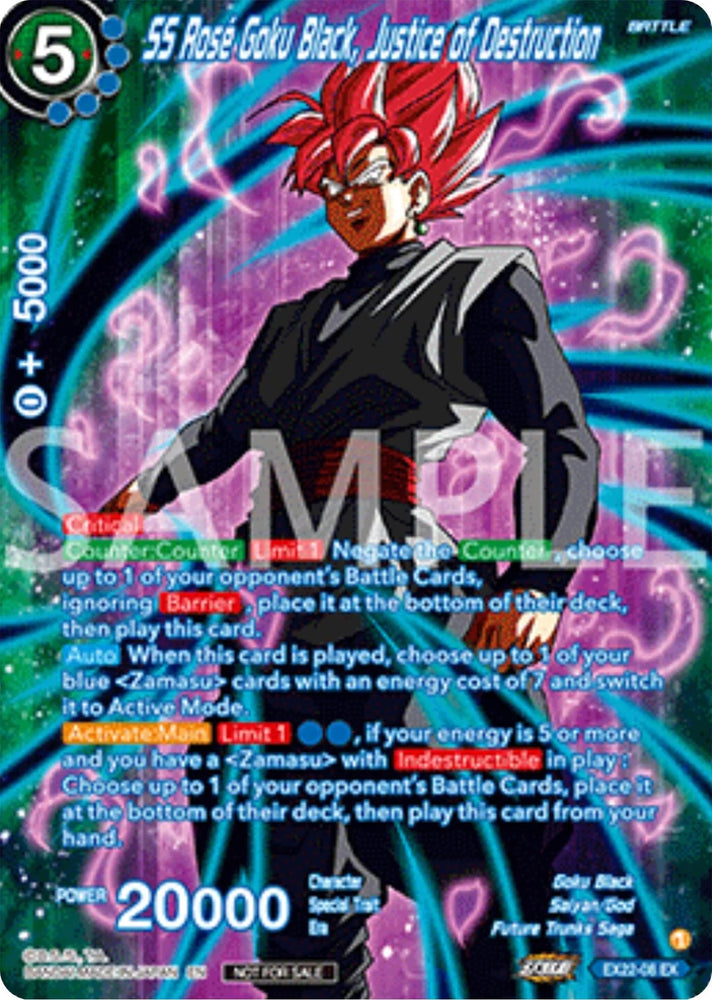 SS Rose Goku Black, Justice of Destruction (Premium Alt-Art Set 2025 Vol.2) (EX22-08) [Promotion Cards] (ONLINE ORDER ONLY)