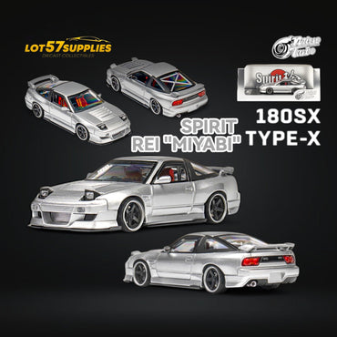 MicroTurbo Custom 180SX Miyabi 180SX Metallic Silver 1:64 (ONLINE ORDER ONLY)