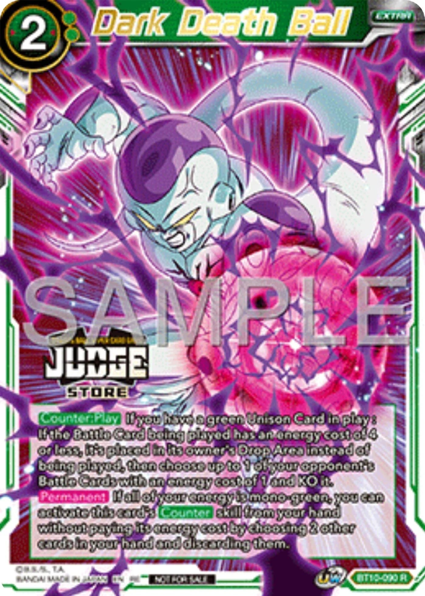 Dark Death Ball (Judge Pack Vol.17) (Store) (BT10-090) [Tournament Promotion Cards] (ONLINE ORDER ONLY)