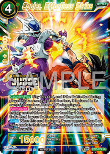 Cooler, Effortless Strike (Judge Pack Vol.17) (Store) (BT13-073) [Tournament Promotion Cards] (ONLINE ORDER ONLY)