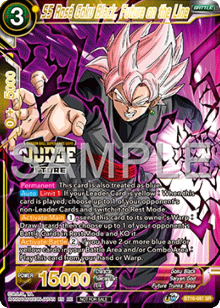 SS Rose Goku Black, Future on the Line (Judge Pack Vol.17) (Store) (BT16-087) [Tournament Promotion Cards] (ONLINE ORDER ONLY)