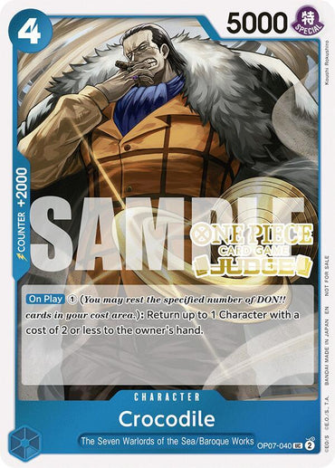 Crocodile (Judge Pack Vol. 6) [One Piece Promotion Cards] (ONLINE ORDER ONLY)