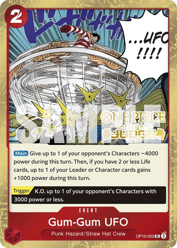 Gum-Gum UFO (Judge Pack Vol. 6) [One Piece Promotion Cards] (ONLINE ORDER ONLY)