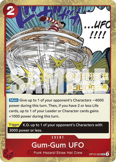Gum-Gum UFO (Judge Pack Vol. 6) [One Piece Promotion Cards] (ONLINE ORDER ONLY)