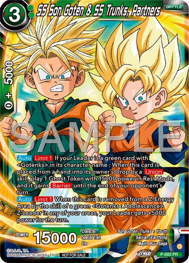SS Son Goten & SS Trunks, Partners (Zenkai Series Tournament Pack Vol.12) (P-683) [Tournament Promotion Cards] (ONLINE ORDER ONLY)
