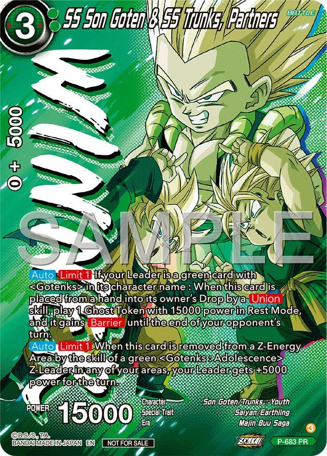 SS Son Goten & SS Trunks, Partners (Zenkai Series Tournament Pack Vol.12) (Winner) (P-683) [Tournament Promotion Cards] (ONLINE ORDER ONLY)