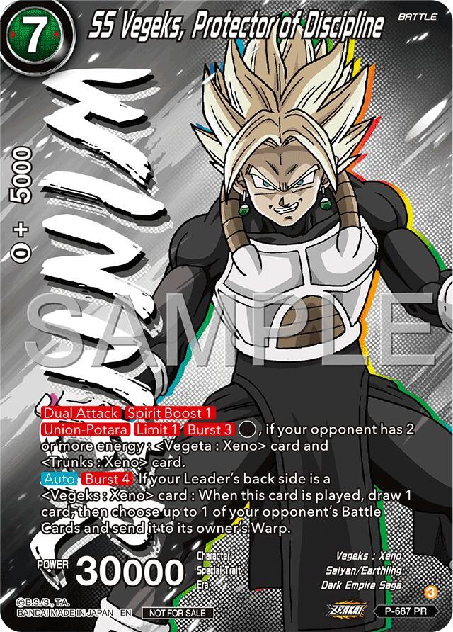 SS Vegeks, Protector of Discipline (Zenkai Series Tournament Pack Vol.12) (Winner) (P-687) [Tournament Promotion Cards] (ONLINE ORDER ONLY)