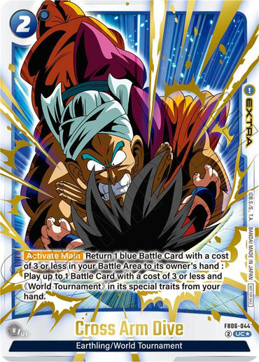 Cross Arm Dive (Limited Pack 02) (Alternate Art) [Fusion World Tournament Cards] (ONLINE ORDER ONLY)